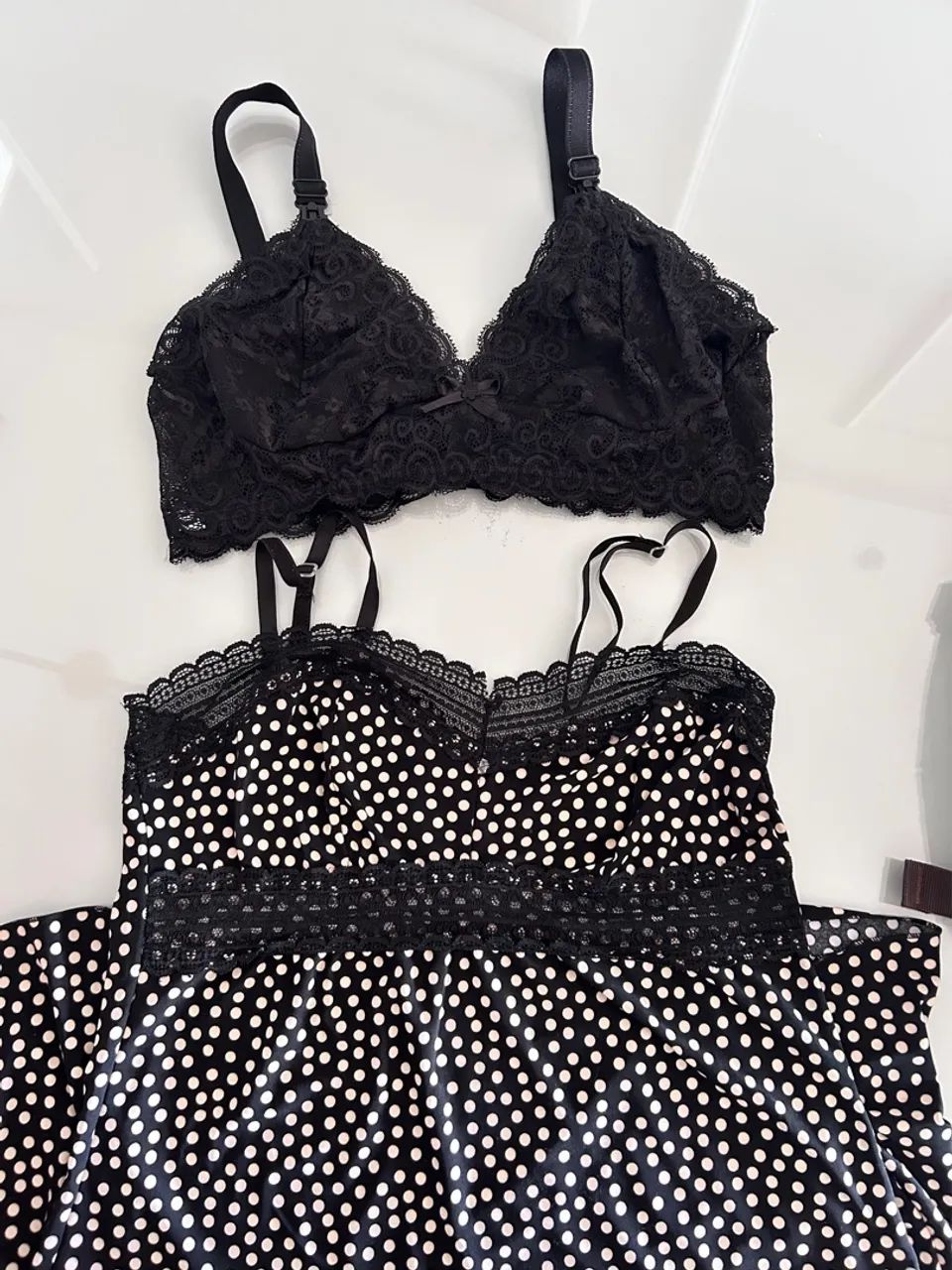 Sutiã de amamentação + camisola 