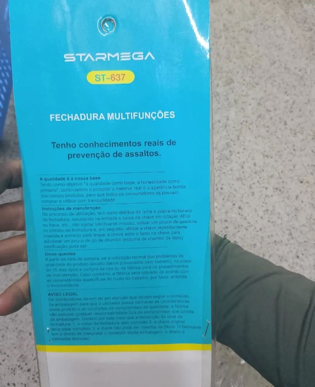 Tranca U-LOCK RIGIDA tranca anti furto Bike, Moto, portão, 6 ESTAGIO proteção - Foto 4
