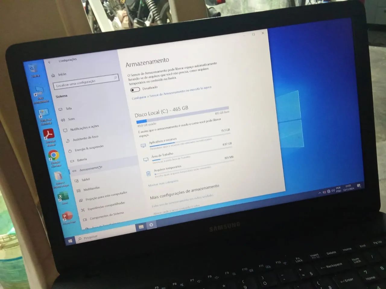 Notebook Samsung - 465GB - Tela Touchscreen