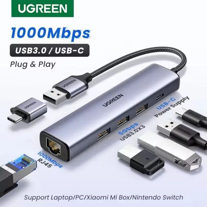 HUB adaptador Ethernet USB 3.0 de 1000Mbps. - Foto 3