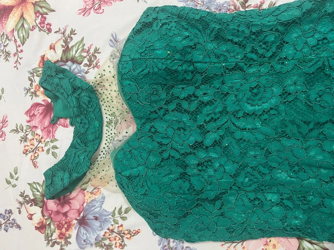 Vestido de festa verde - Tamanho M - Foto 3