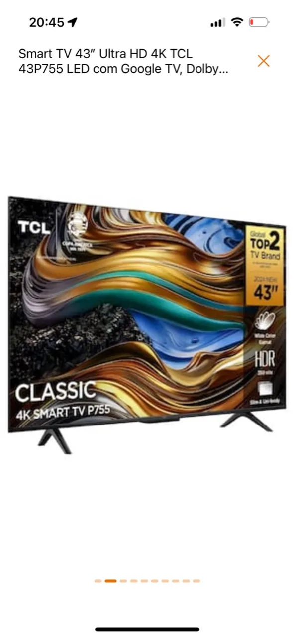 TV TCL SMART 43 polegadas