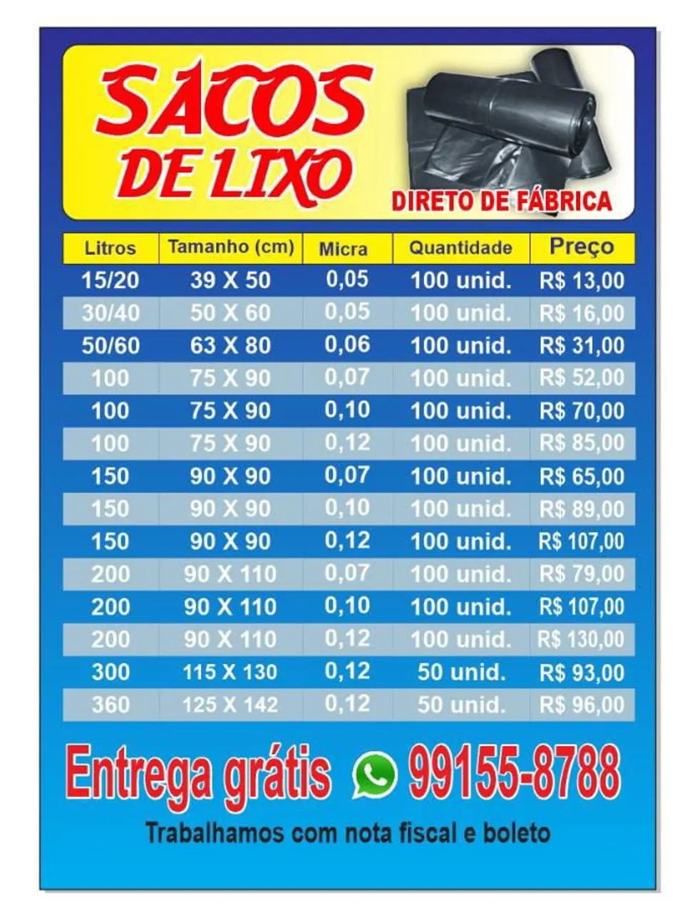 Sacos de Lixo