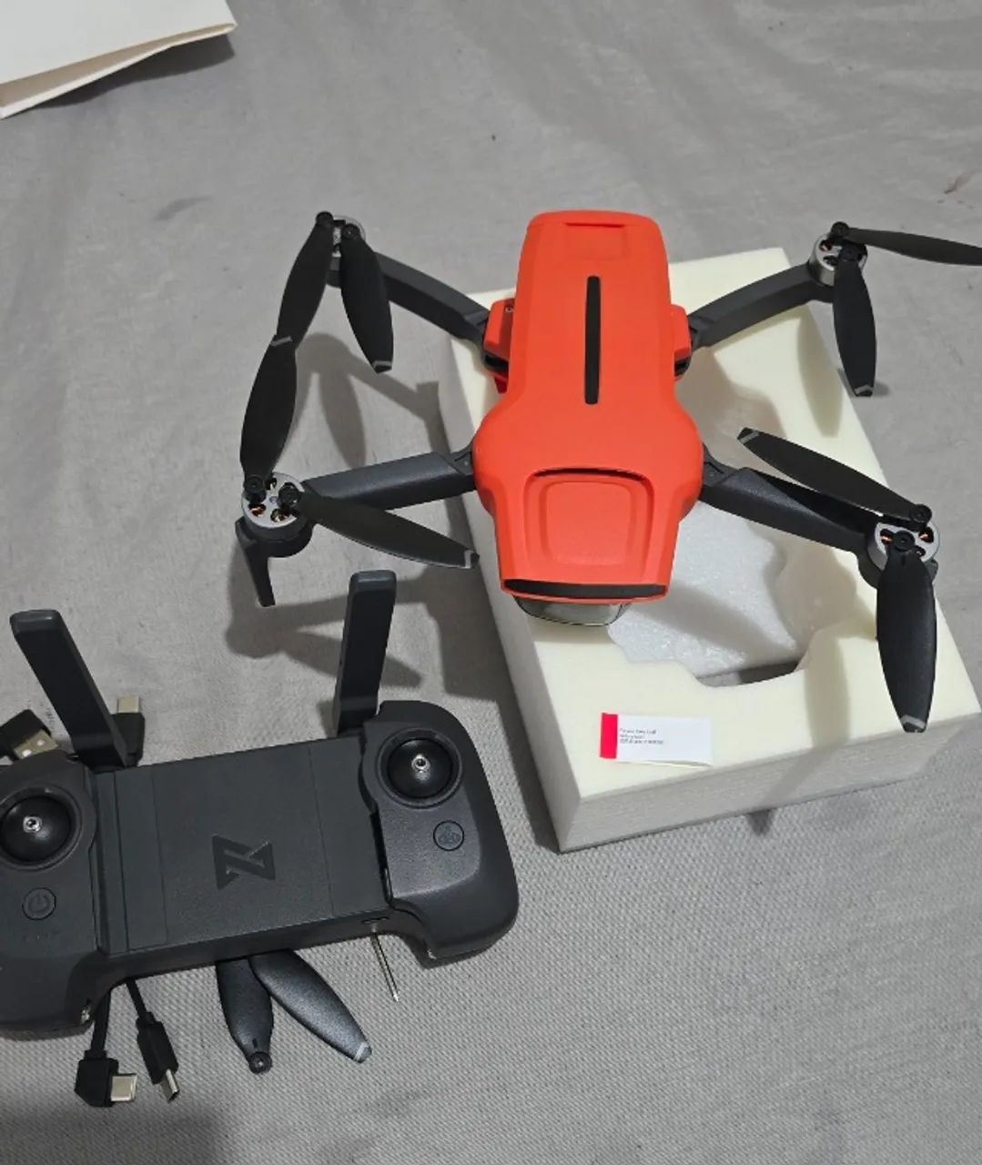 Drone Xiaomi Fimi Mini 3 4k 60fps Fimi Mini 3 Laçamento Cor Laranja USADO 2 vezes - Foto 3