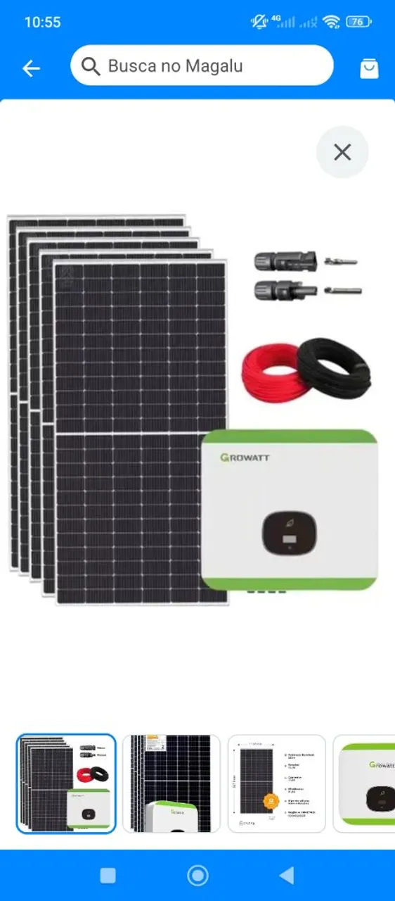 Kit Energia Solar Residencial Completo