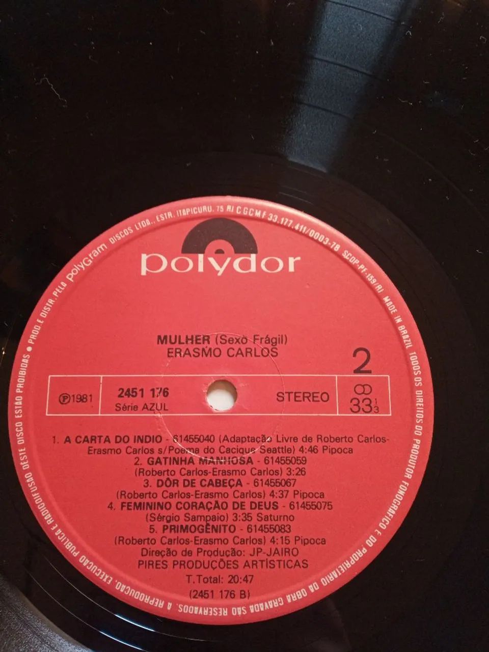 DISCO DE VINIL - ERASMO MULHER  - Foto 5