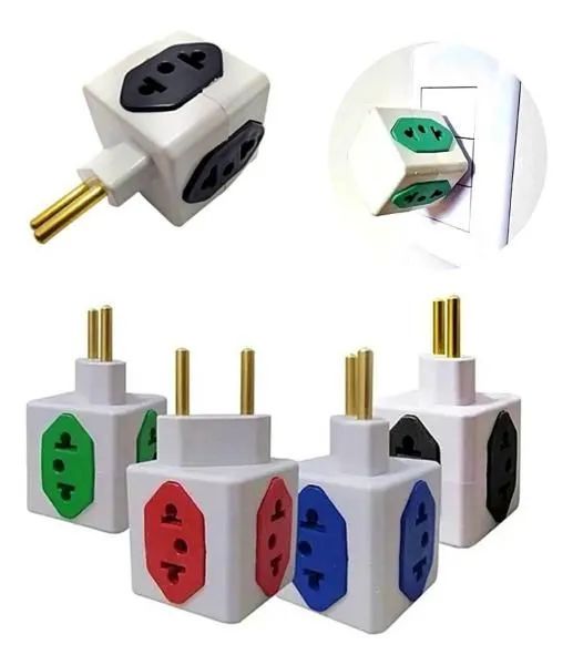 Adaptador cubo para tomada 