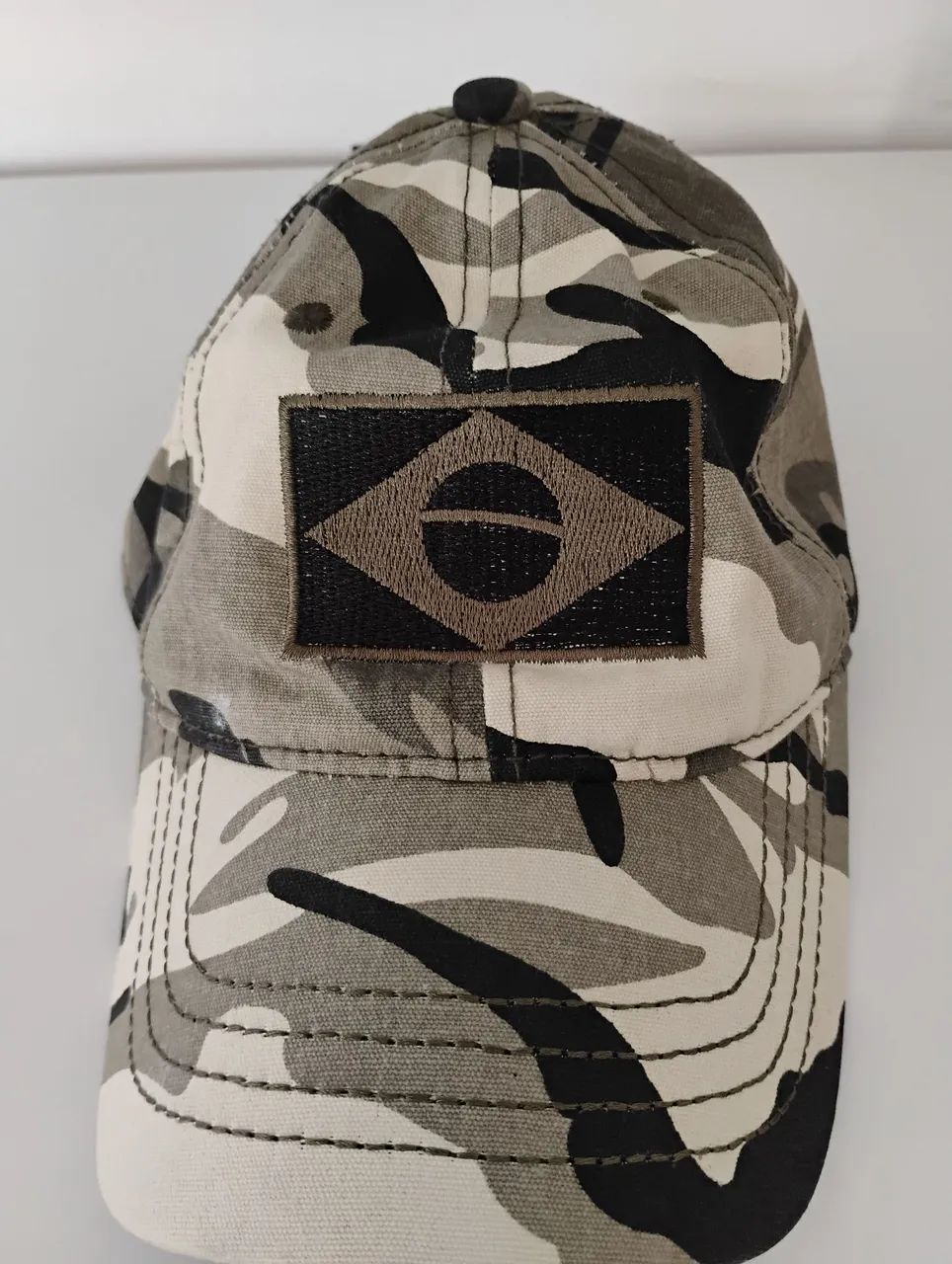Boné bandeira do Brasil, camuflado 
