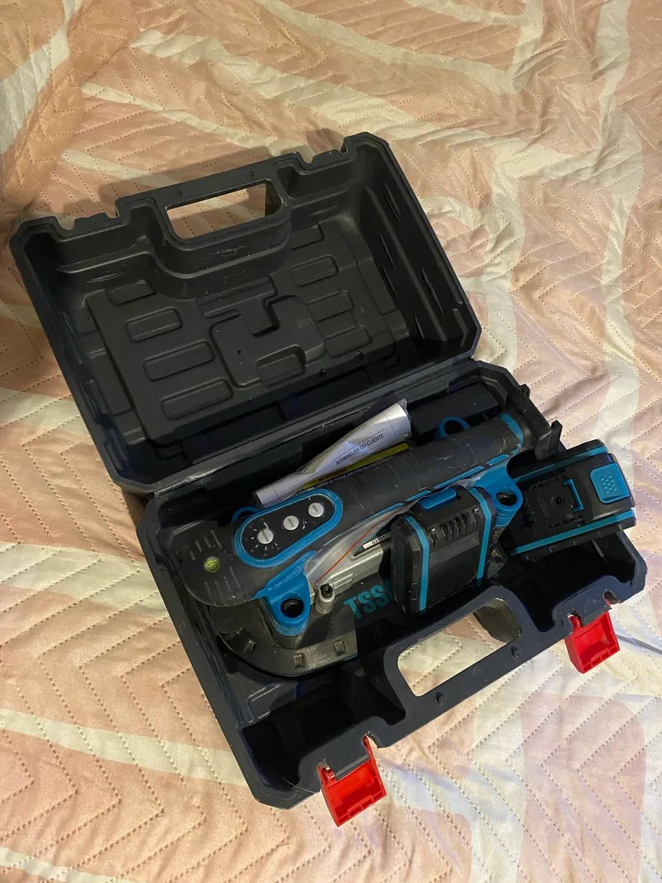 Máquina Para Assentar Piso Com Ventosa 21v 185w 2 Baterias 21v - Foto 3