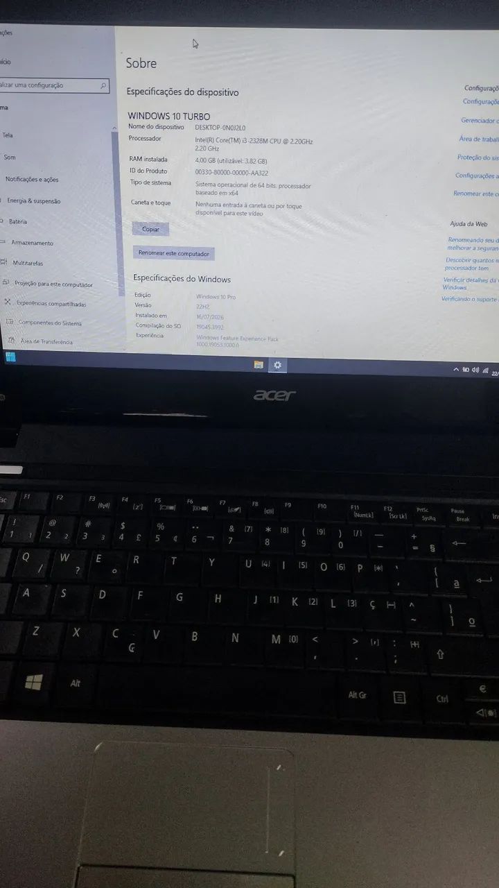 Notebook Acer Core I3 4GB Ram - Foto 2