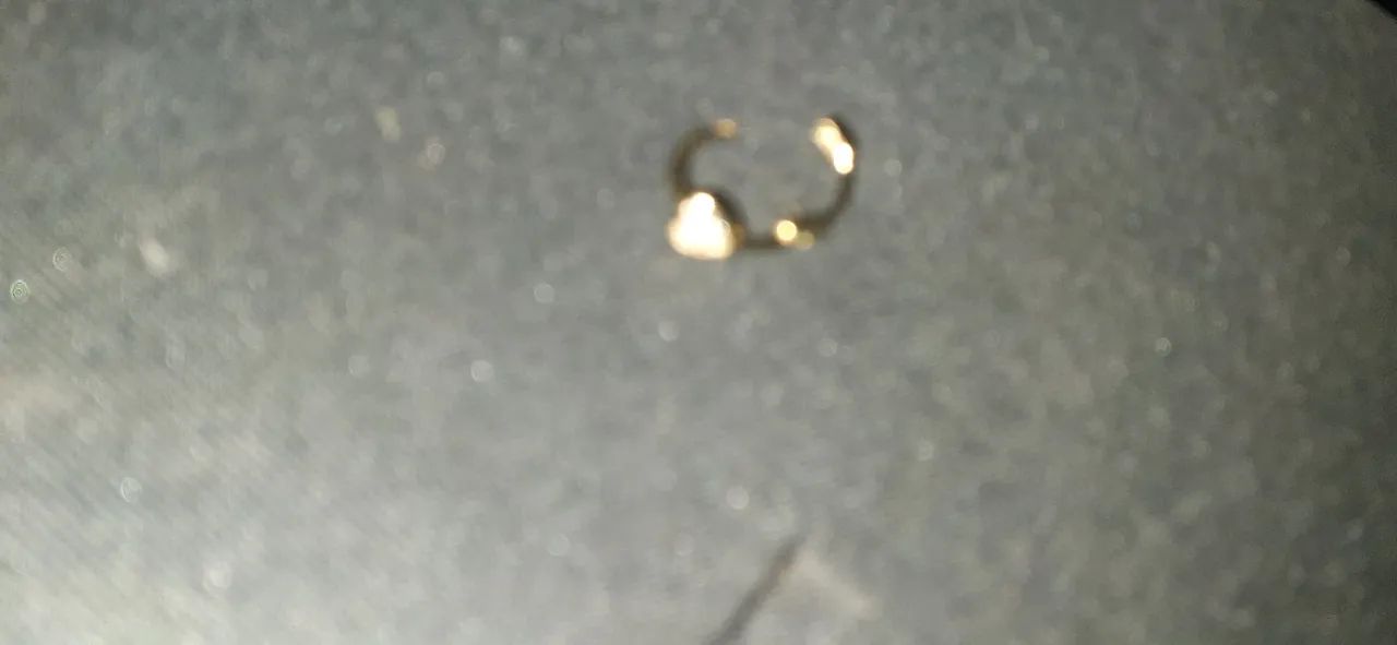Pircing  de ouro,  cravejado com cristais.  - Foto 3