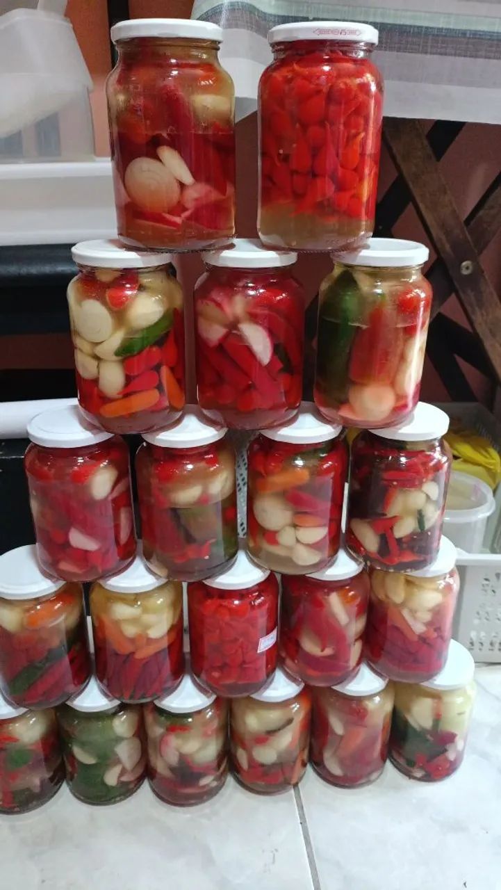 Pimentas em conserva 