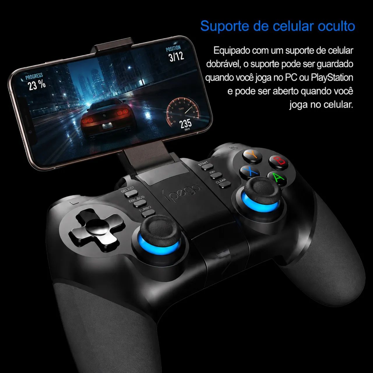 Controle iPega PG-9156 Bluetooth, Android, iOS, PC, Smart TV - Foto 4
