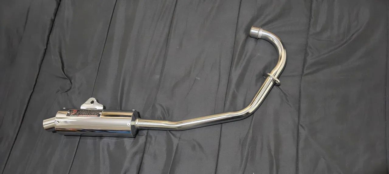 Escapamento Titan Fan 125 2000 2008 Es Mini Turbo Fortuna  - Foto 2