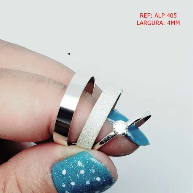 Aliancas de Prata - FabricamosVarios Modelos - Foto 4