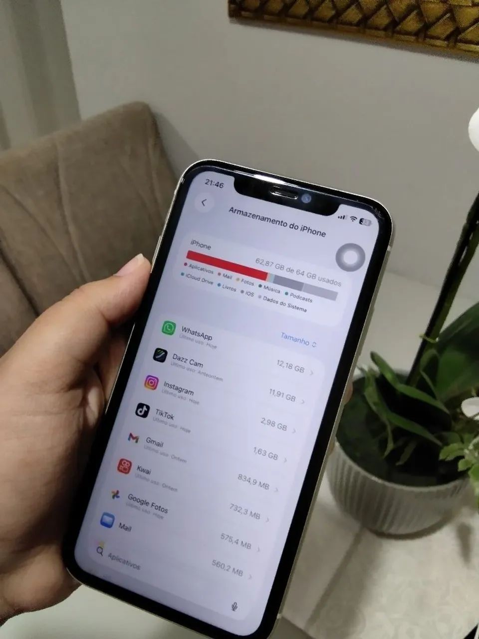 iPhone 11 branco 64gb - Foto 4