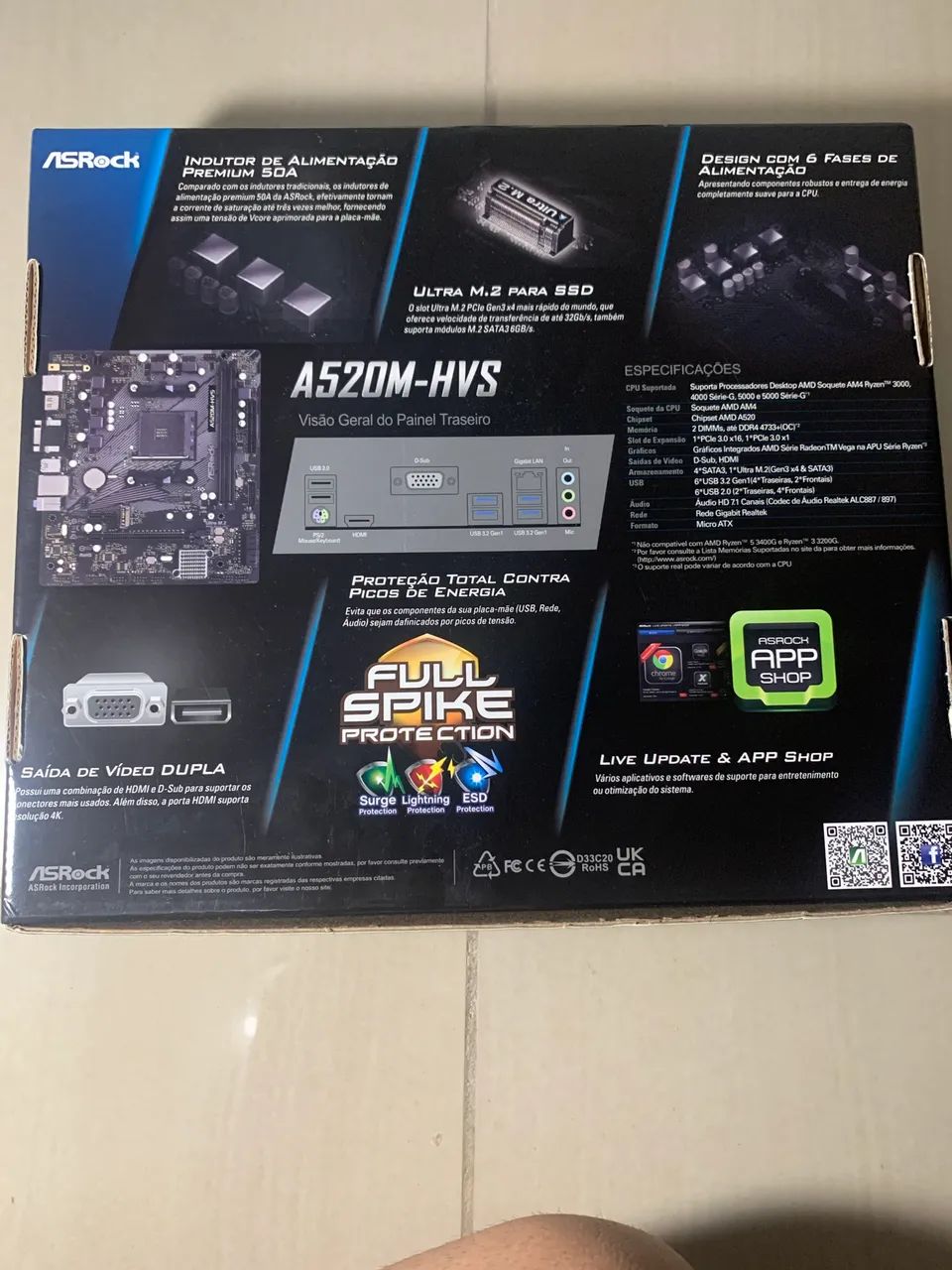 Placa mãe A520M-HVS - Foto 2