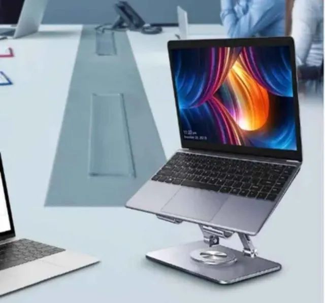  Suporte para Tablet ajustável, telescópico dobrável 360 giratório liga de alumínio - Foto 3