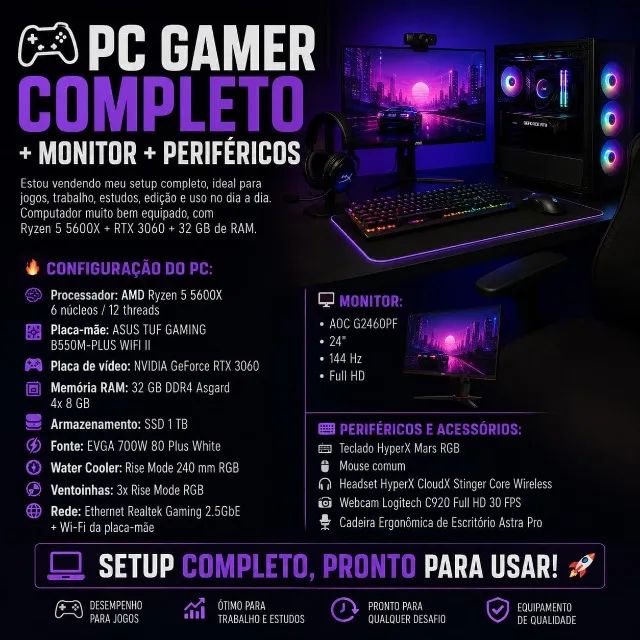 PC GAMER COMPLETO!!!!!!! - Foto 2