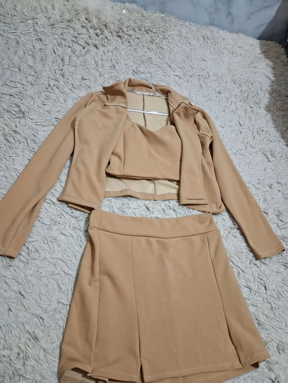 Trijunto(Cropped+ Short saia+Blazer) - Foto 3