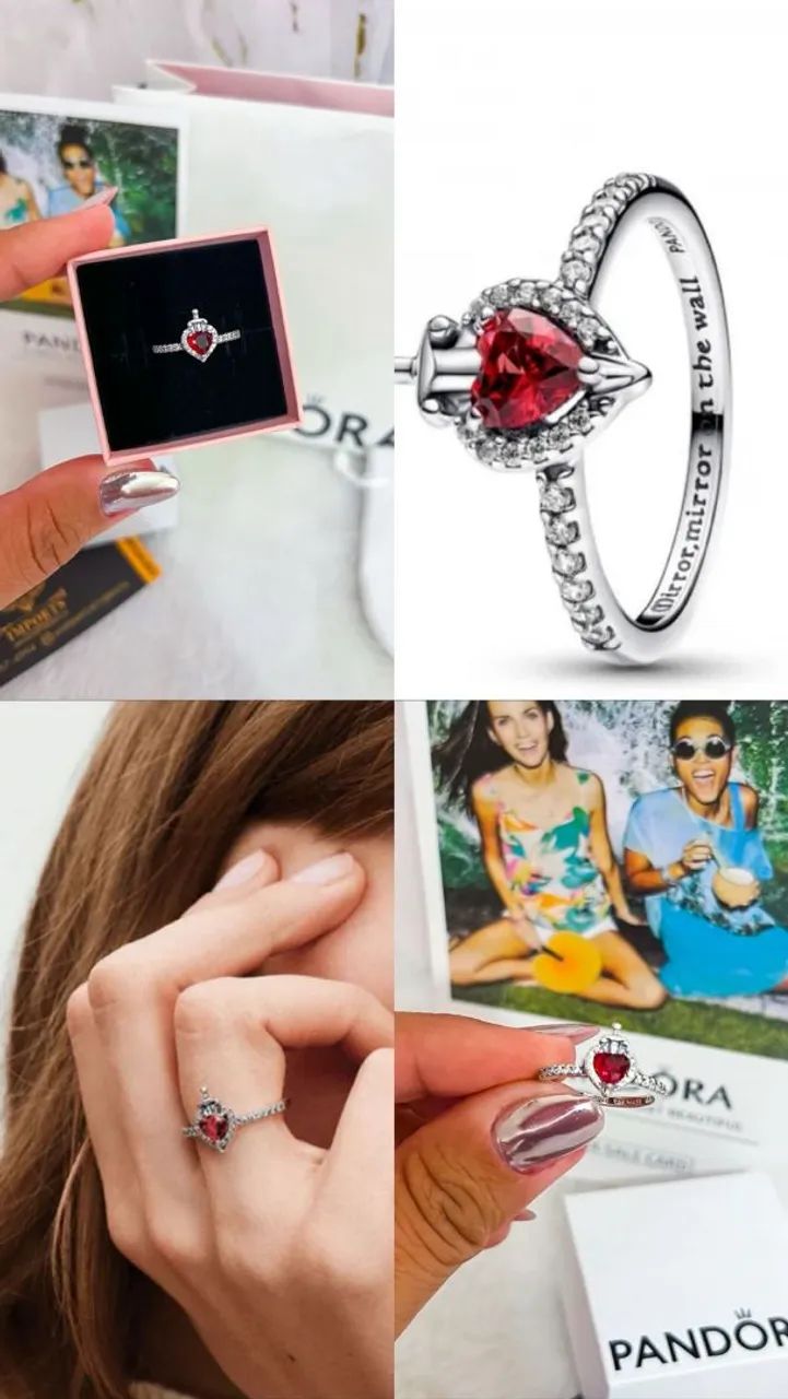 Anel pandora Coração espada disney  - Foto 4