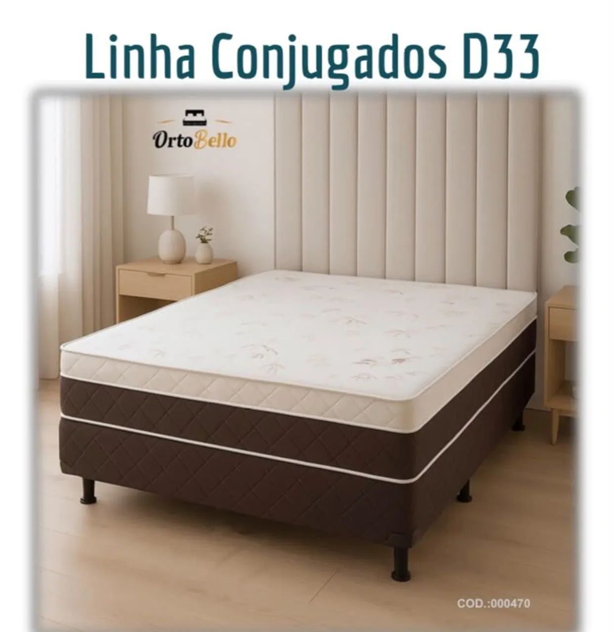 Cama box casal ortobelo D33 
