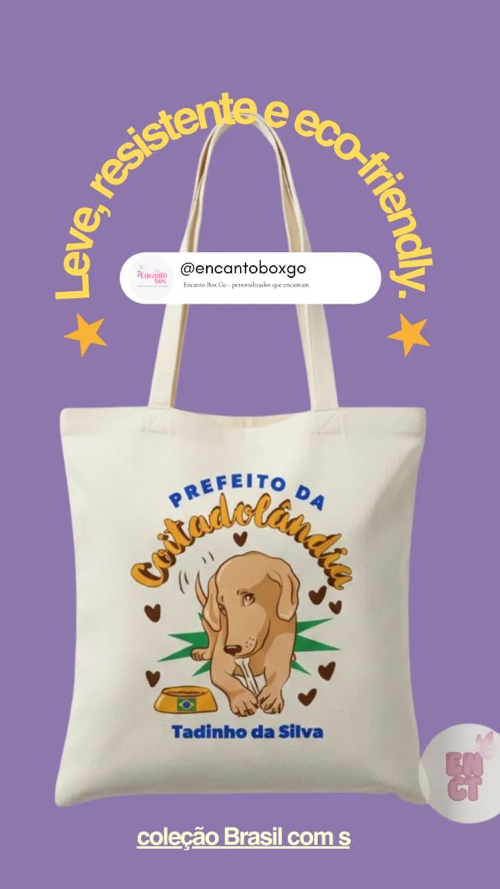 Ecobag - "Brasil com s" - Foto 4