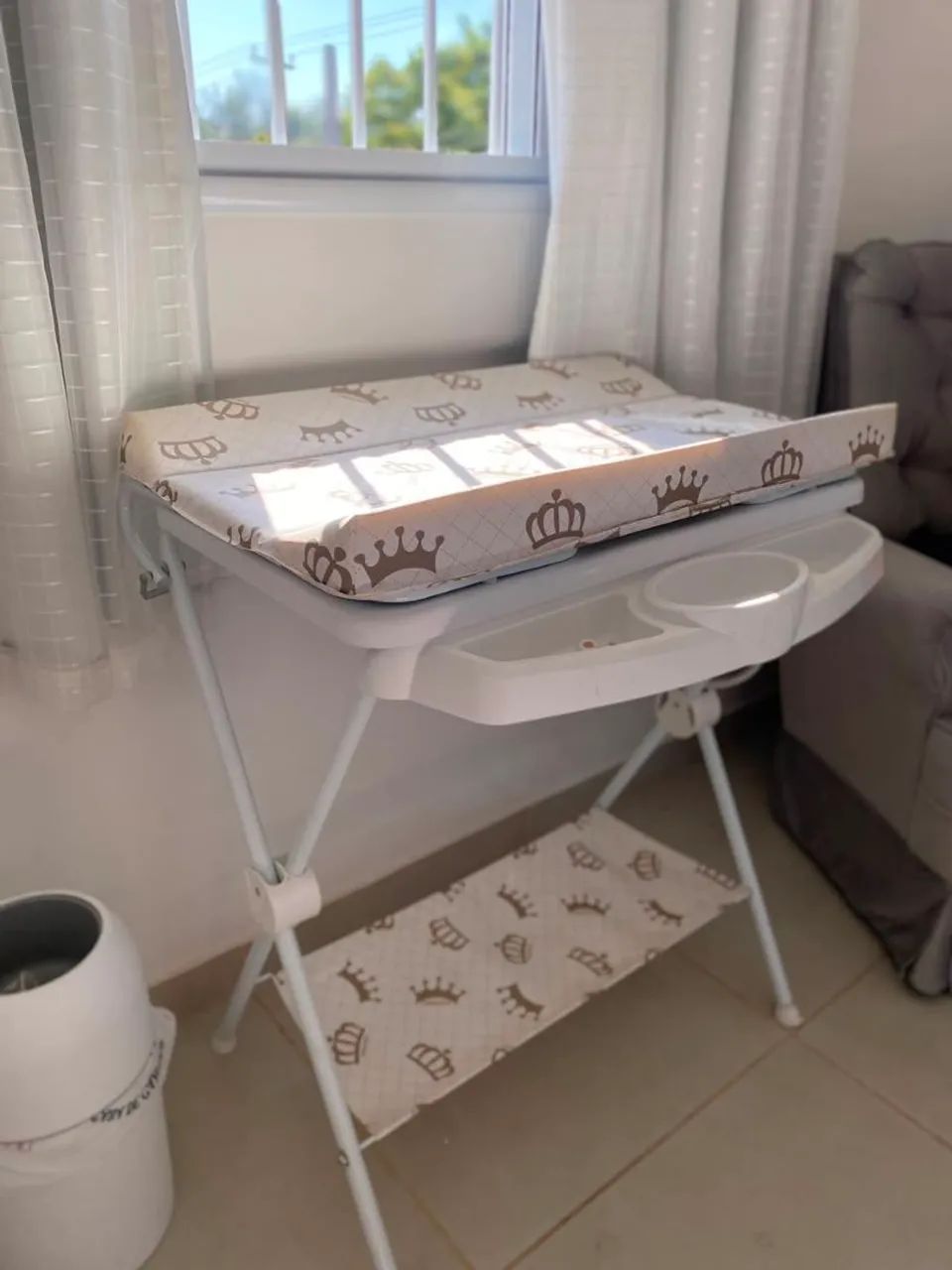 Banheira com suporte e trocador acoplado - Foto 3