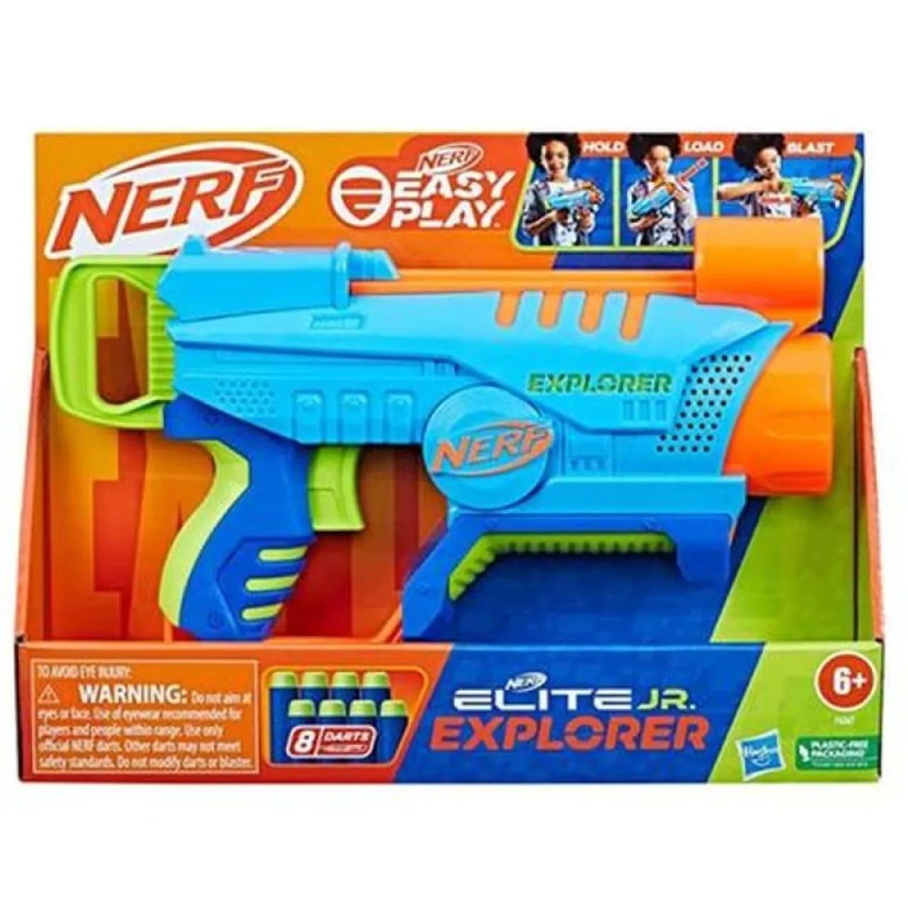 nerf elite Júnior easy play  Explorer com 8 dardos