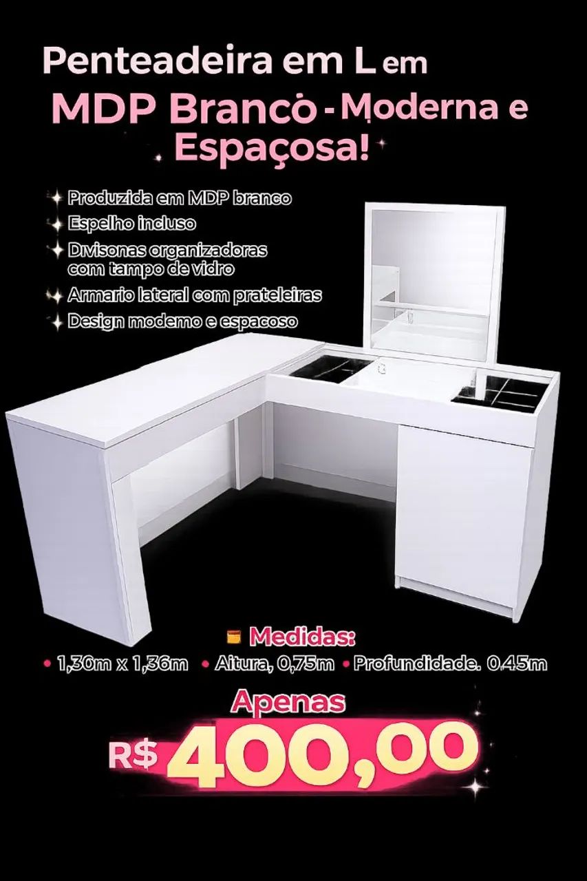Escrivaninha/ Penteadeira 