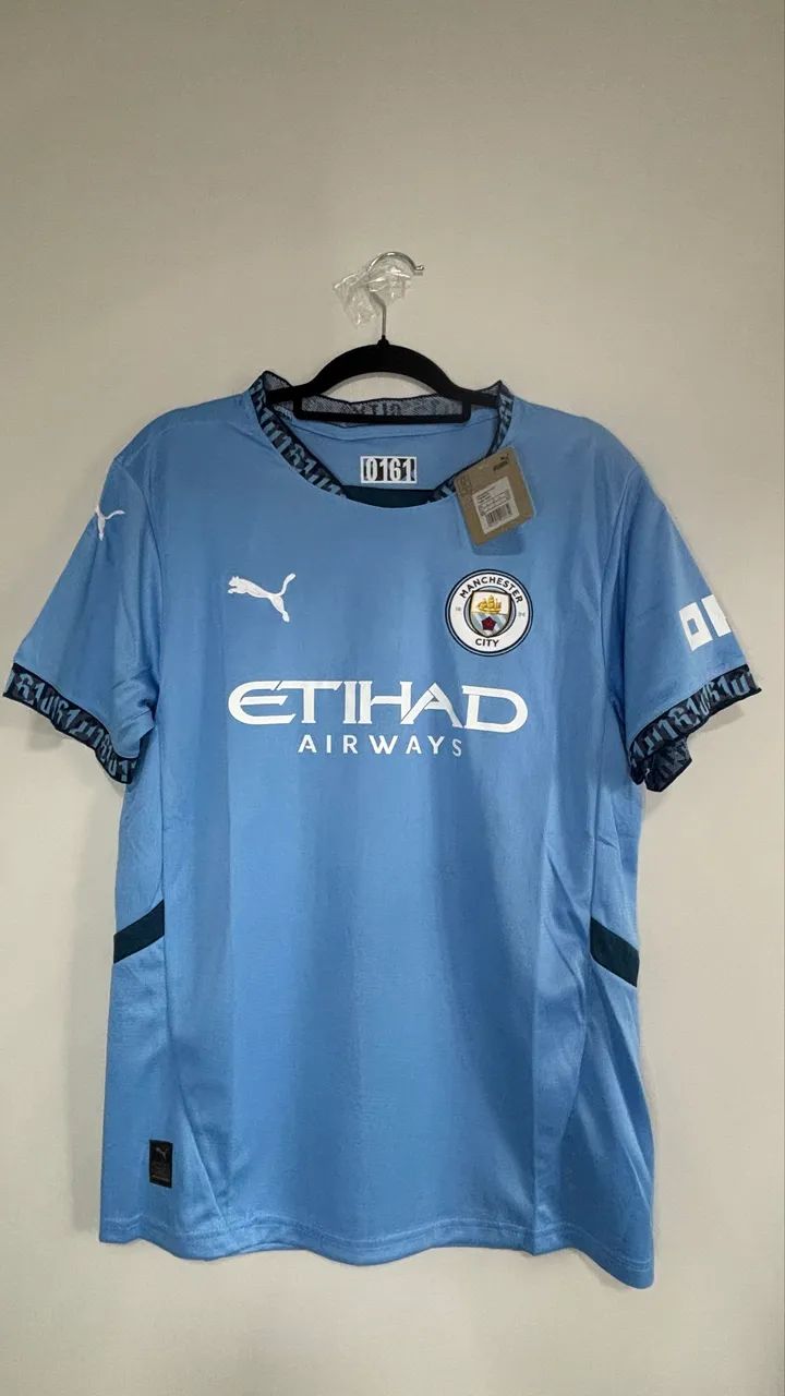 Camisa Manchester City Home 24/25 - Puma Torcedor Masculina - Azul