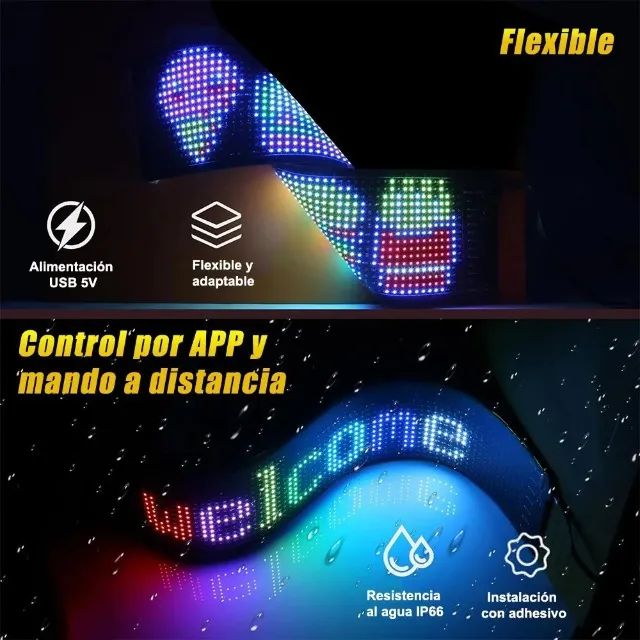Letreiro Led Bluetooth Painel Flexível - Foto 2