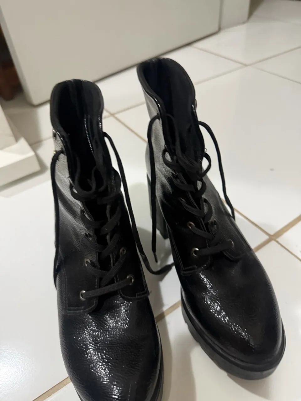 bota/ Coturno sapatinho de luxo  - Foto 3