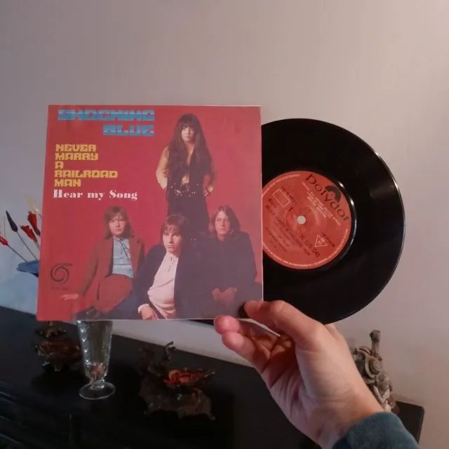 compacto vinil - schocking blue - never merry a railroad man - 1970