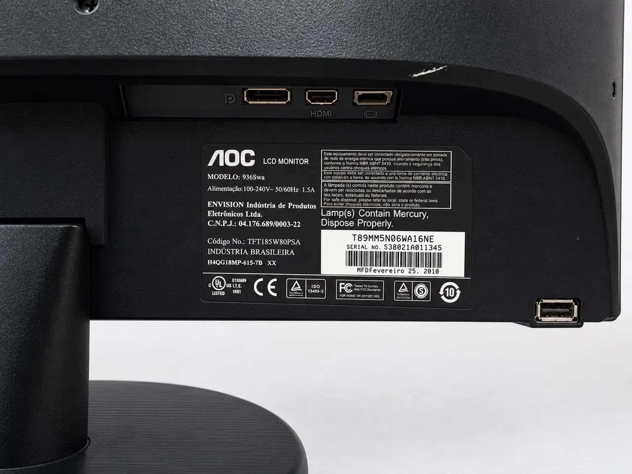Monitor AOC para PC - R$ 100 - Foto 2