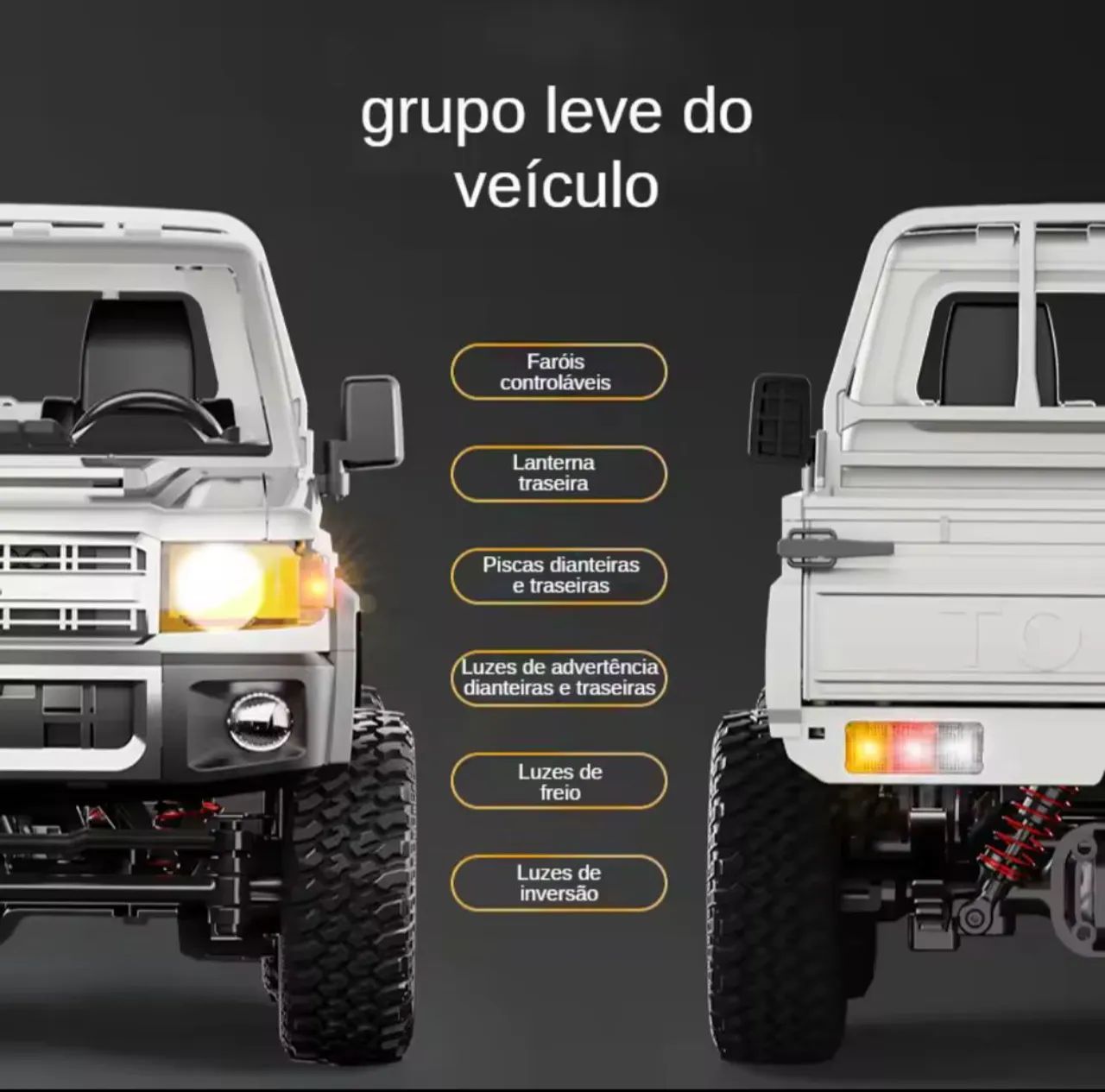 Automodelo RC MN82 Pro leds completo  - Foto 2
