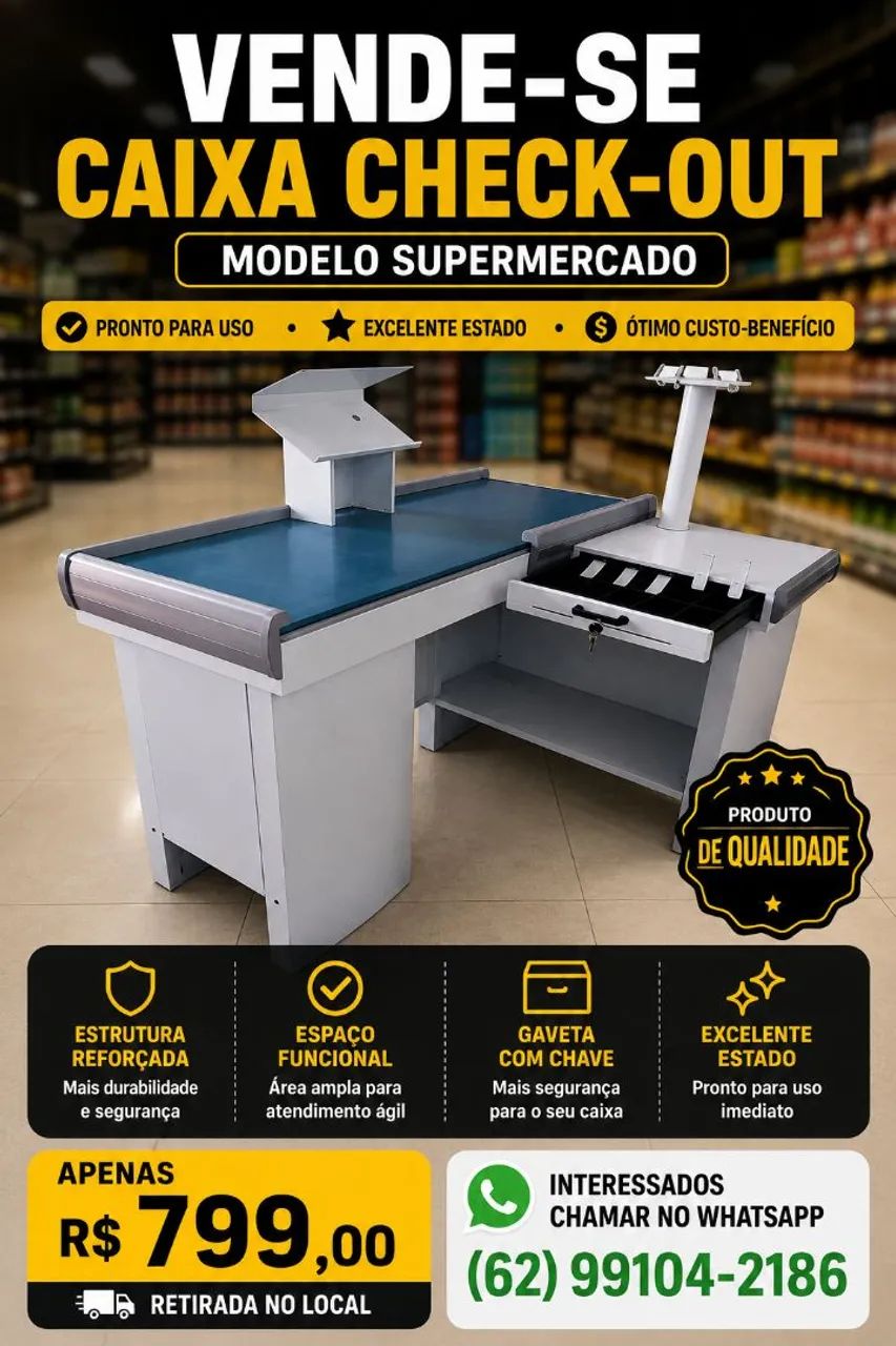 Caixa check-out supermercado 