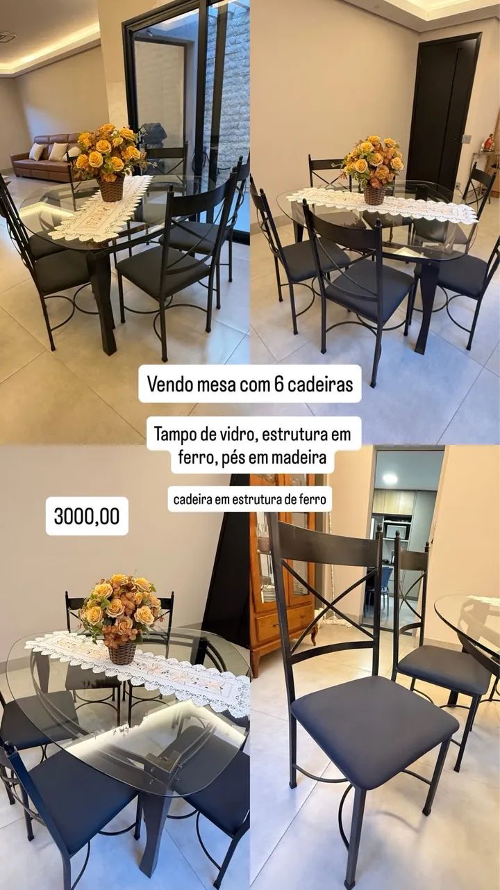 Mesa com 6 Cadeiras 