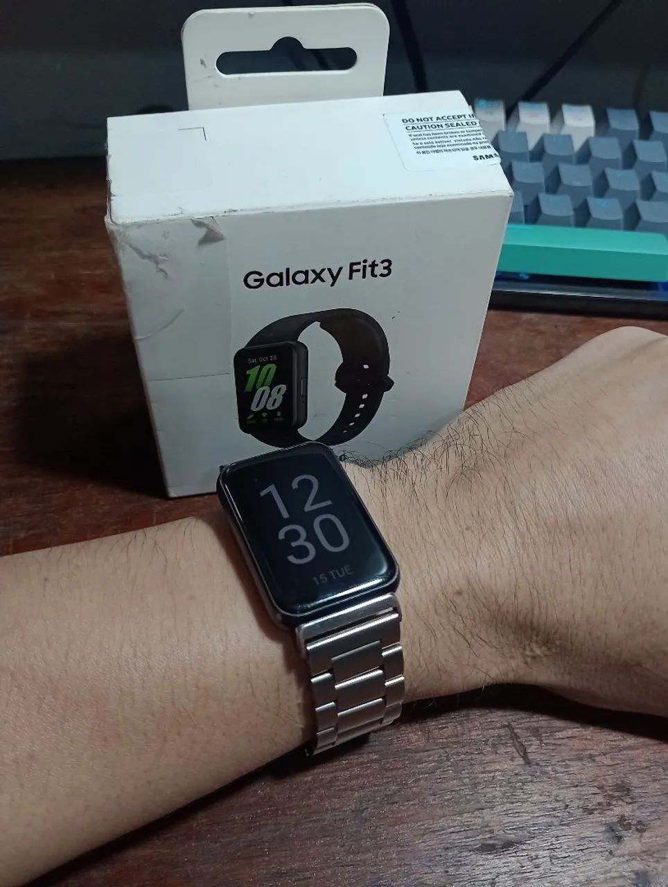 Galaxy Fit 3 + kit pulseira aço e chave - Foto 3