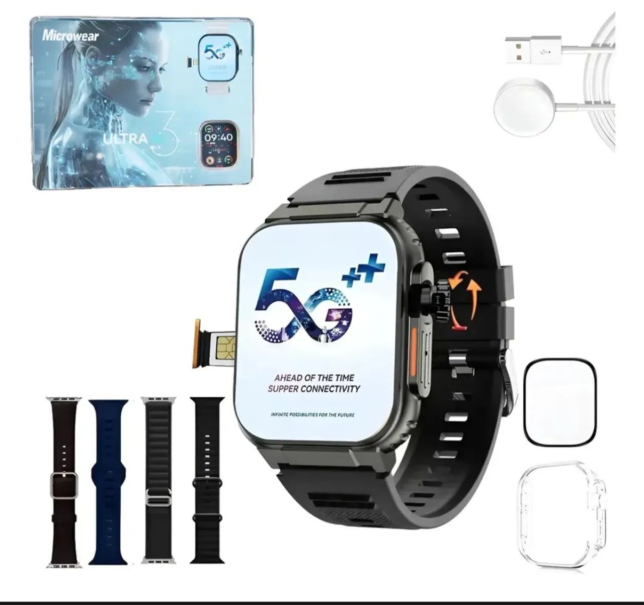 Relógio smartwatch ultra Ai3 - Foto 3
