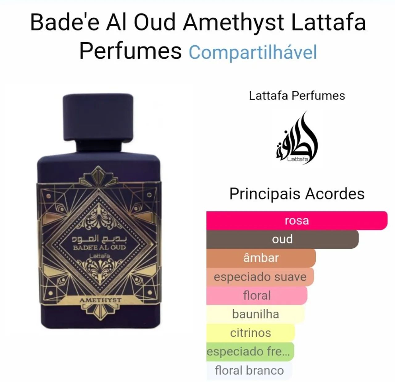 Amethyst PERFUME Árabe - 100% Original - Lacrados  - Foto 3