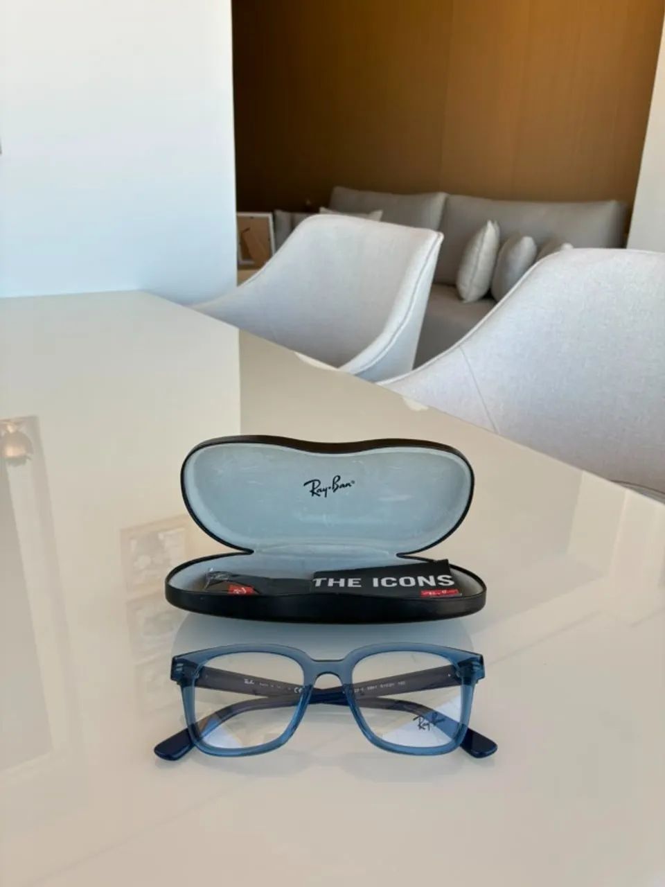 Óculos Ray-Ban Azul Novo - Foto 3