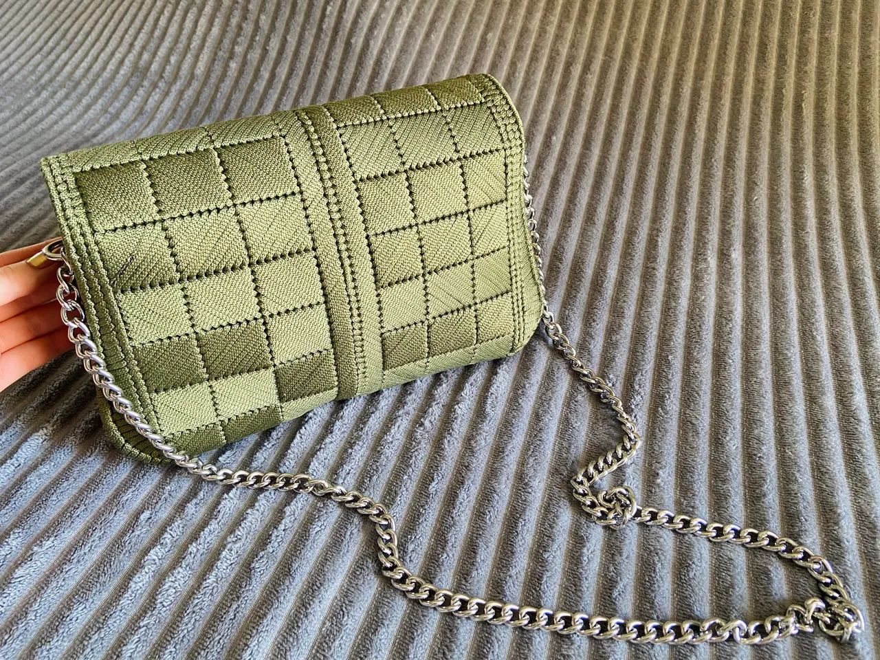 Bolsa de Crochê Verde - Feita à Mão  - Foto 2