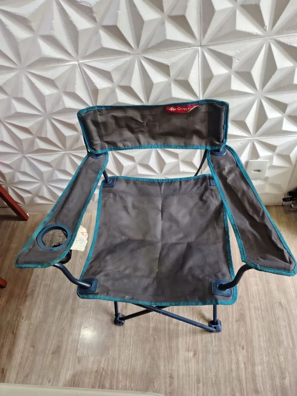 Cadeira Dobrável Camping com Apoio de Braços Quechua - Foto 4