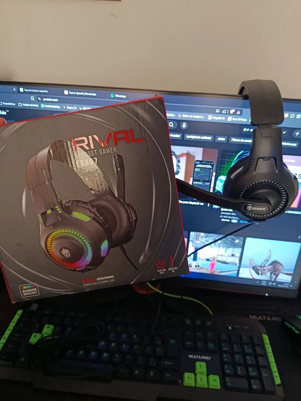 Fone Headset Gamer Rival - Foto 3