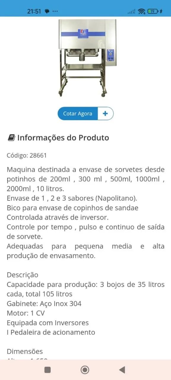 Envasadora de sorvete  - Foto 2