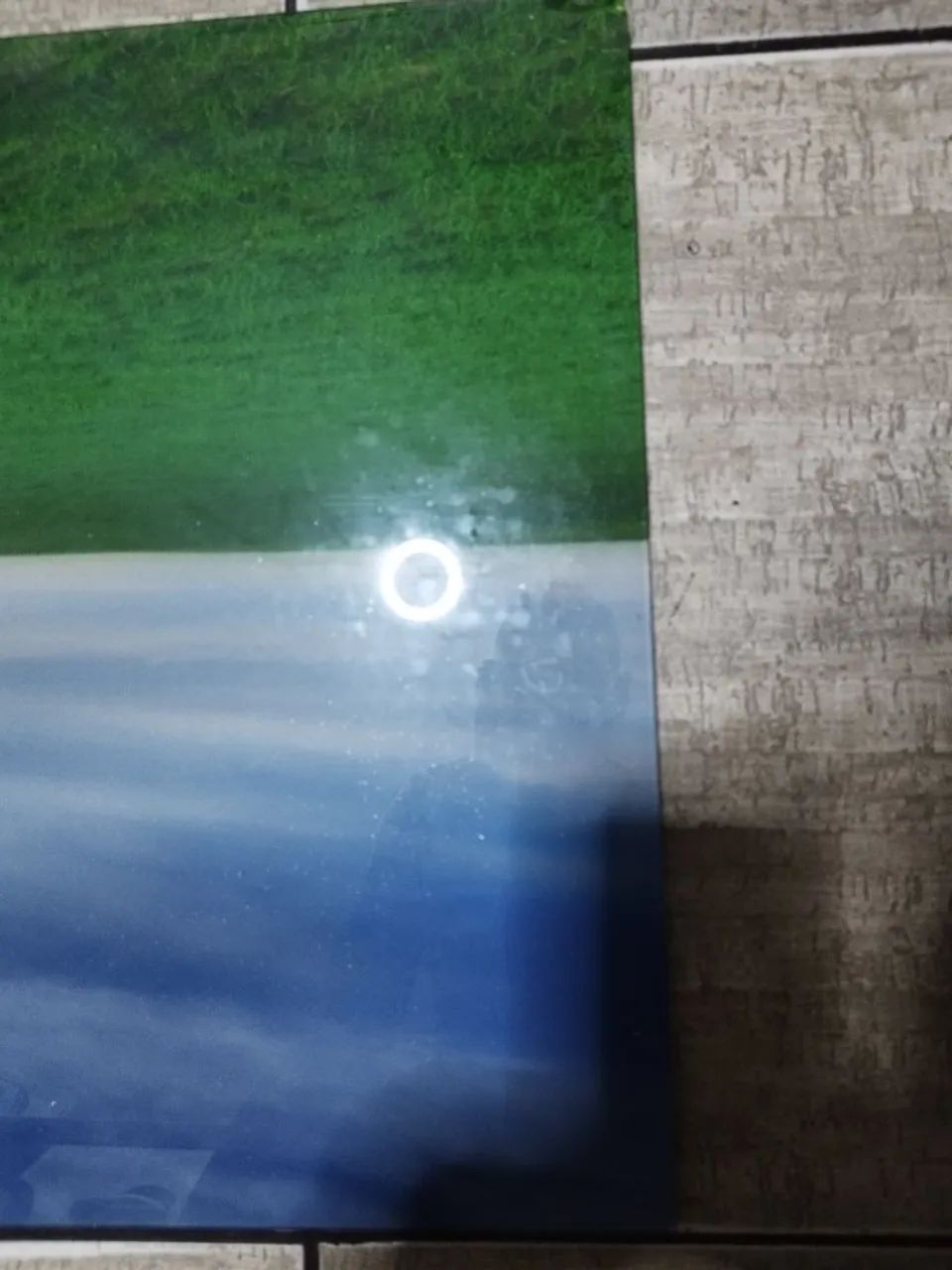  Vidro com paisagem 