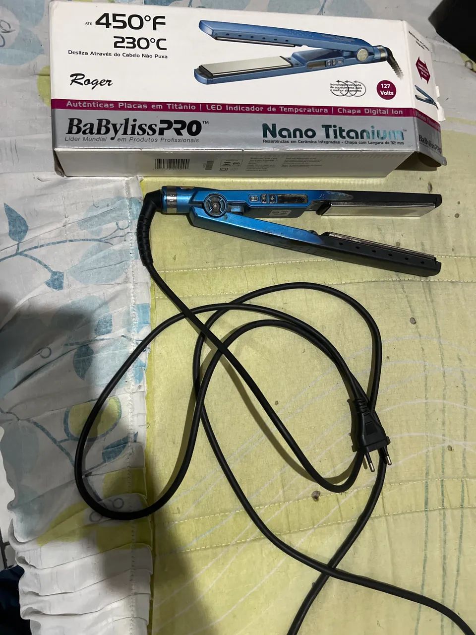 Prancha babyliss original usada. 