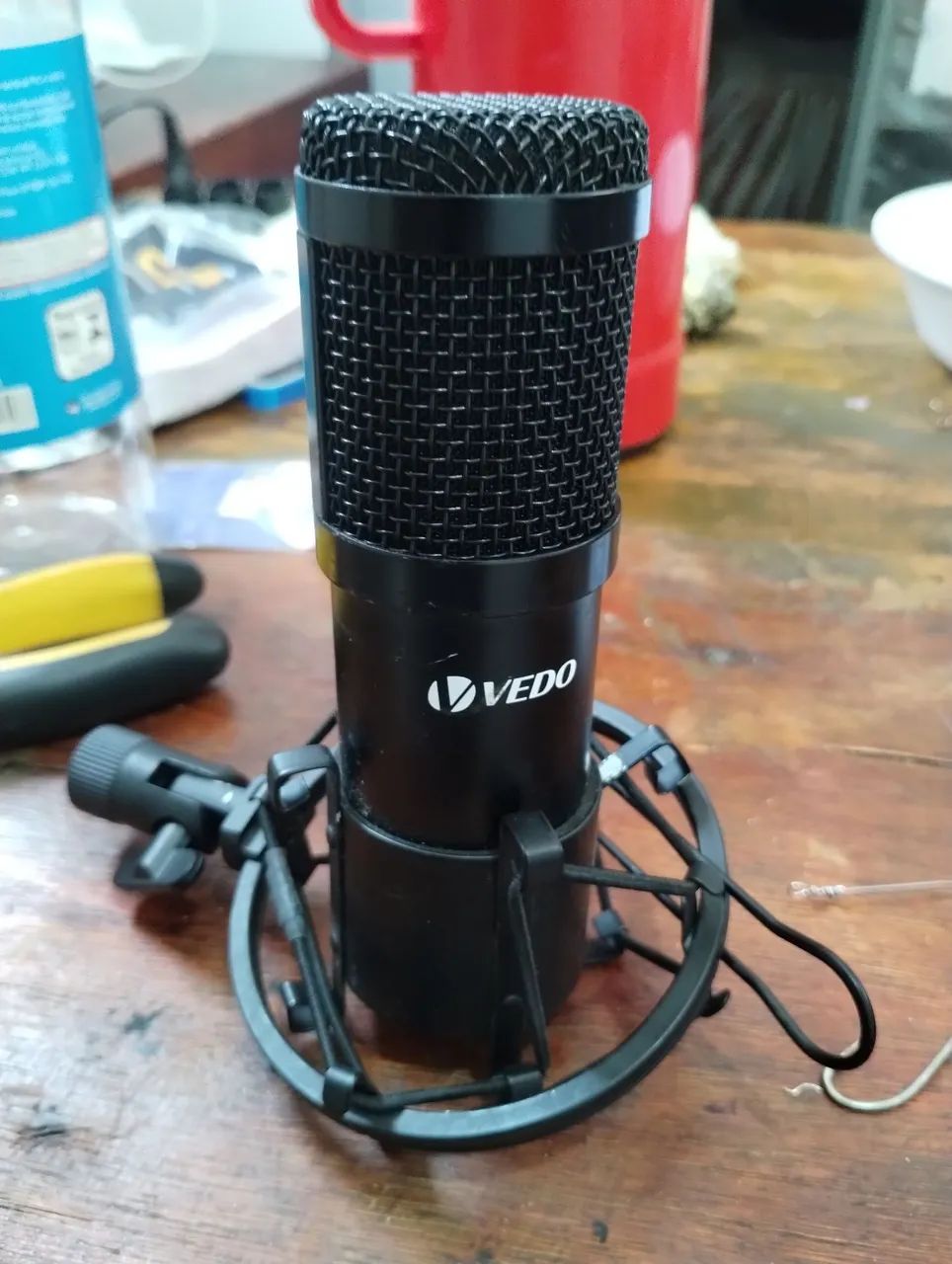 Kit Microfone Condensador Vedo Vd800 USB Com Braço E Pop Filter (Sem Cabo)<br> - Foto 2