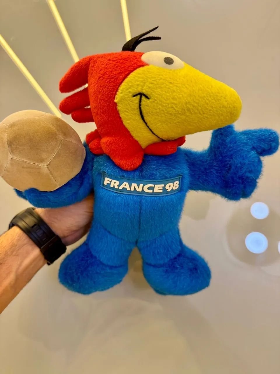 Pelúcia  do Footix, mascote da Copa do Mundo de 1998 - Foto 3